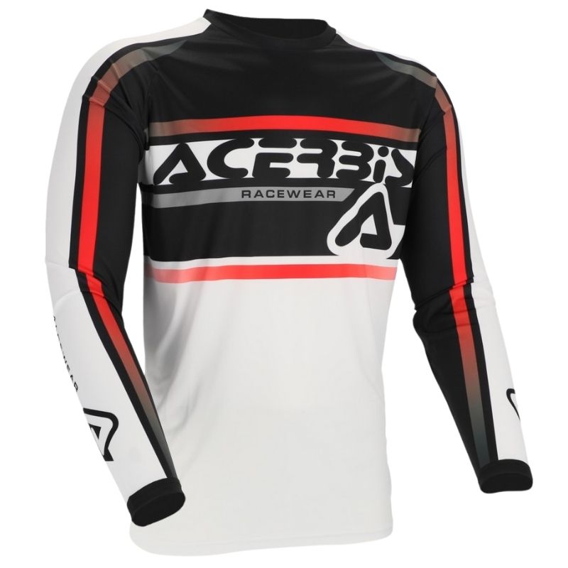 JERSEY MX LINEAR LUGO WHITE & BLACK