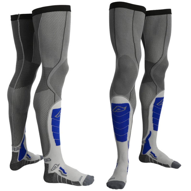 SOCKS X-LEG PRO VENTED GREY & BLUE