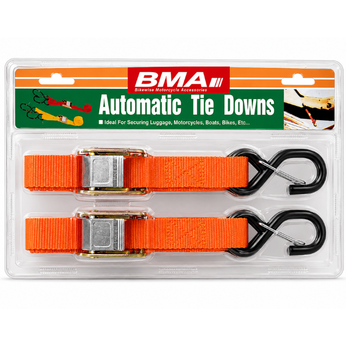 TIE DOWNS 2PCS BLK SOFT LOOP