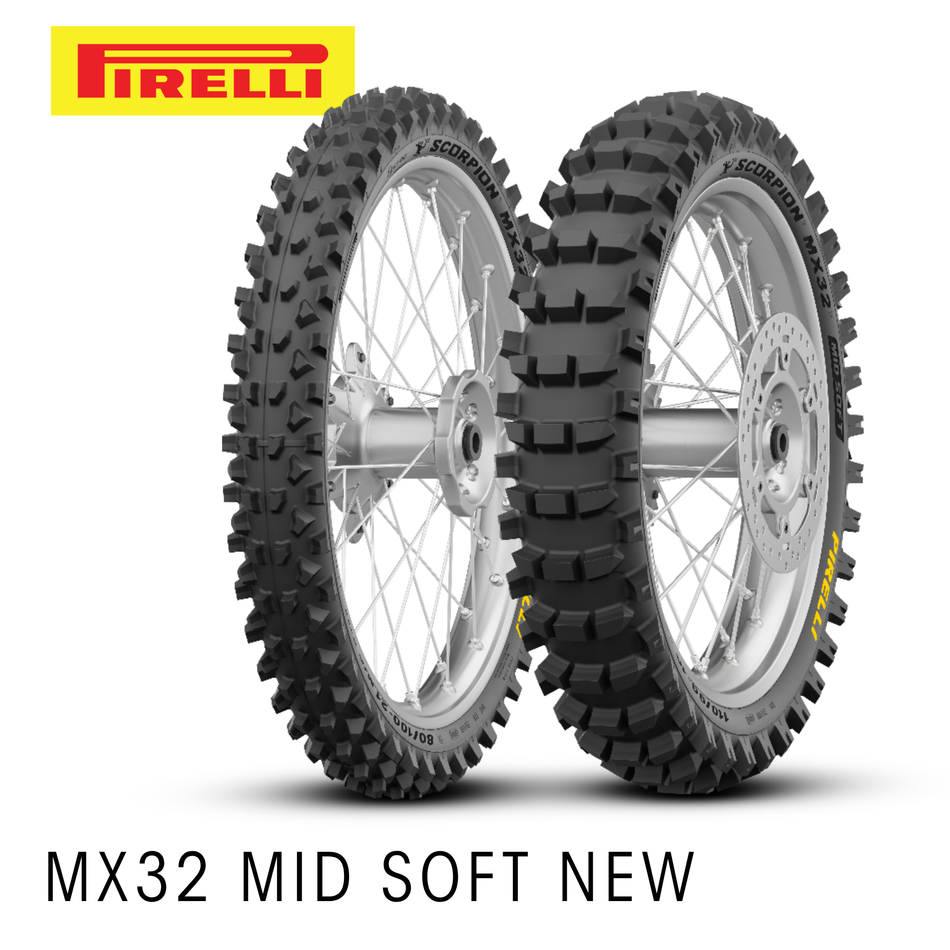 NEW 100/90-19 62M MX32 MID SOFT REAR