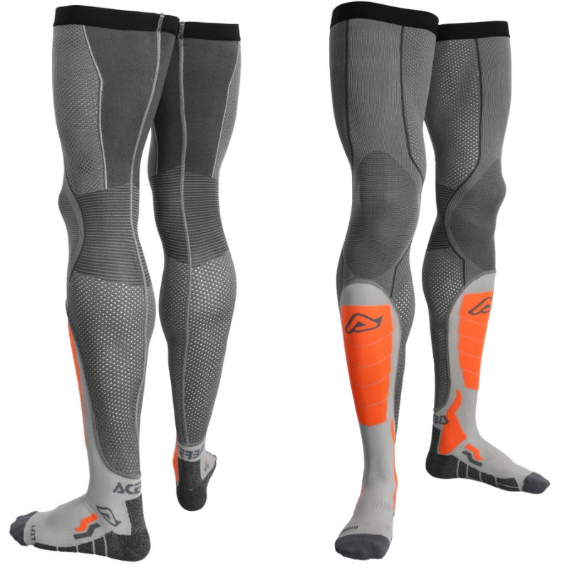 SOCKS X-LEG PRO VENTED GREY & ORANGE