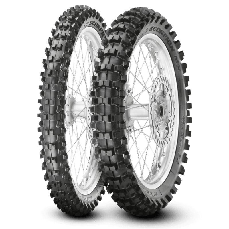 マミ PIRELLI SCORPION MX32 MID SOFT TYRES – Bikewise