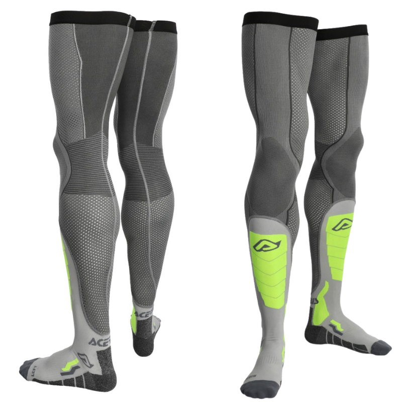 SOCKS X-LEG PRO VENTED GREY & YELLOW