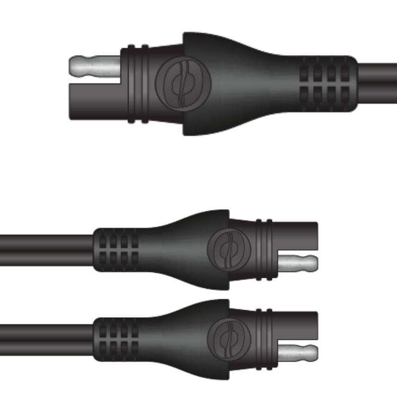 Y-SPLITTER SAE TO 2 X FUSED SAE